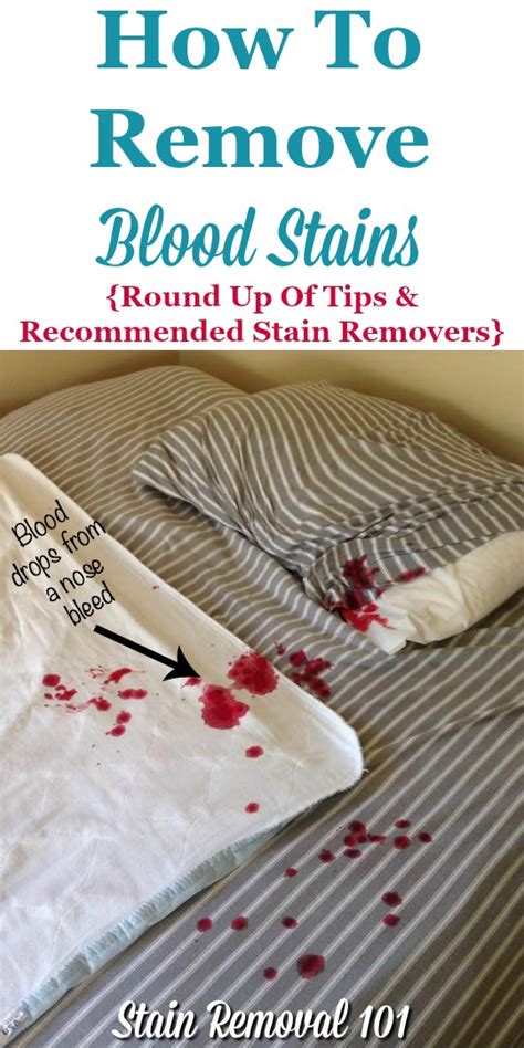 how to remove false blood stains